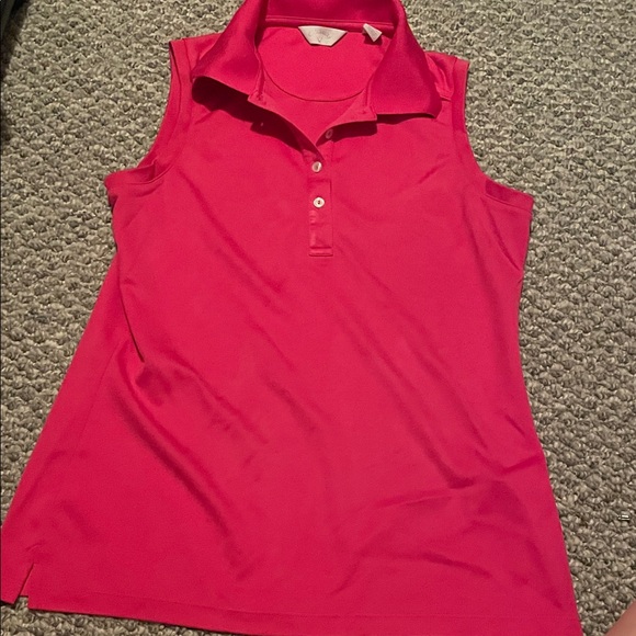 Callaway Tops - Women's Sleeveless Polo Shirt - Pink
